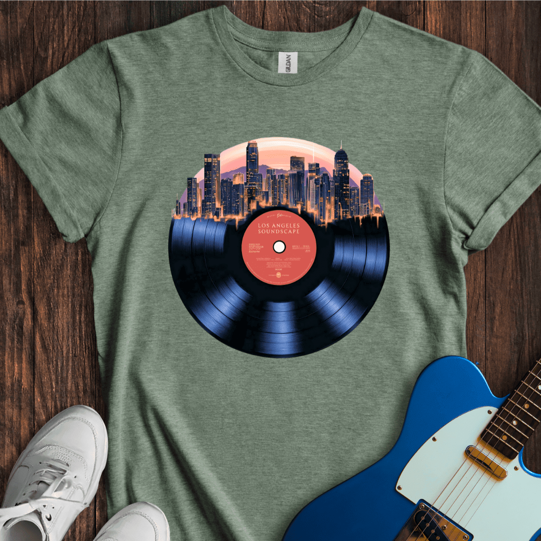 "City Soundscapes" - Los Angeles T-Shirt - Music Lover Graphic Tee - Gift for Music Lovers - Unisex