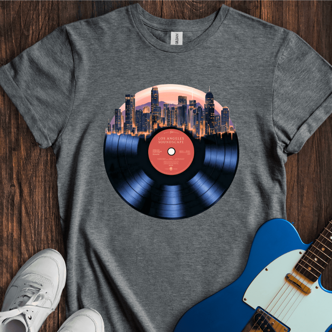 "City Soundscapes" - Los Angeles T-Shirt - Music Lover Graphic Tee - Gift for Music Lovers - Unisex