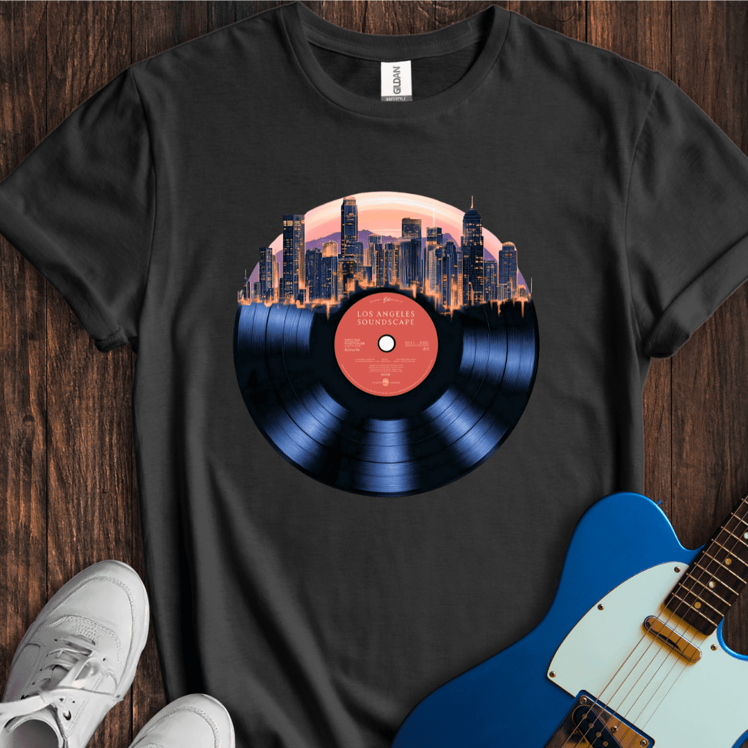 "City Soundscapes" - Los Angeles T-Shirt - Music Lover Graphic Tee - Gift for Music Lovers - Unisex