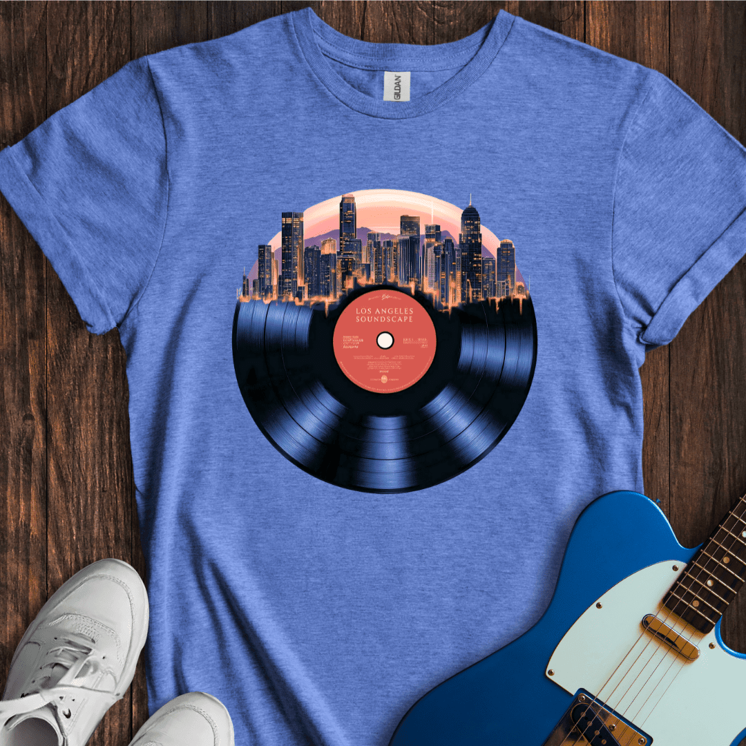 "City Soundscapes" - Los Angeles T-Shirt - Music Lover Graphic Tee - Gift for Music Lovers - Unisex