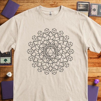 D20 Vortex T-Shirt - Tabletop Gaming Graphic Tee - Gift for Tabletop Gamers - Unisex