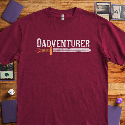 Dadventuter T-Shirt - Tabletop Gaming Graphic Tee - Gift for Tabletop Gamers - Unisex