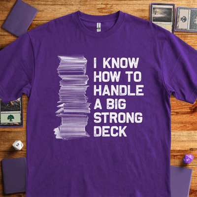 Big Strong Deck T-Shirt - Tabletop Gaming Graphic Tee - Gift for Tabletop Gamers - Unisex