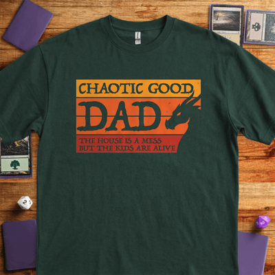 Chaotic Good Dad T-Shirt - Tabletop Gaming Graphic Tee - Gift for Tabletop Gamers - Unisex