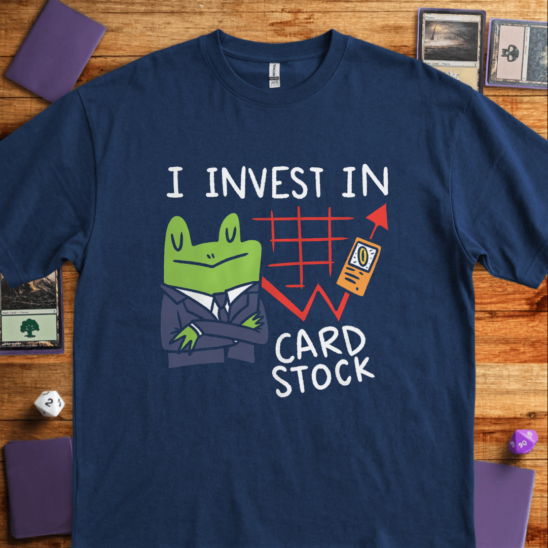 Card Stock T-Shirt - Tabletop Gaming Graphic Tee - Gift for Tabletop Gamers - Unisex