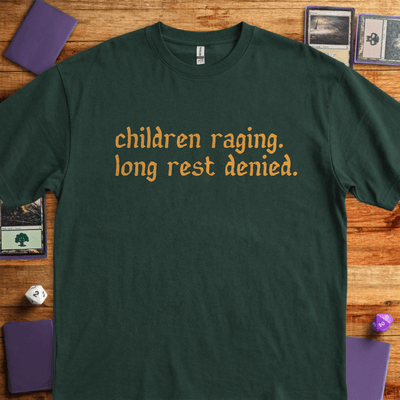 Children Raging T-Shirt - Tabletop Gaming Graphic Tee - Gift for Tabletop Gamers - Unisex