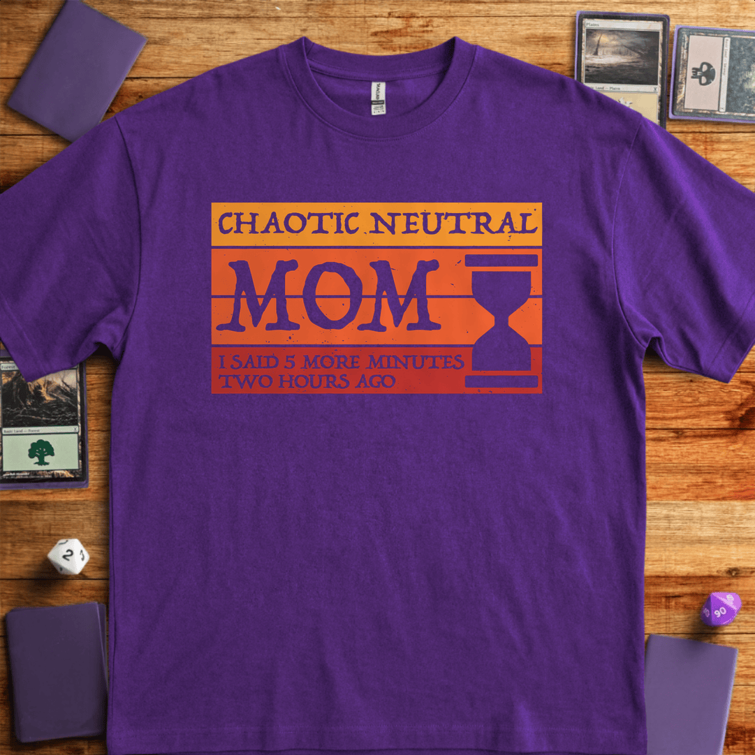 Chaotic Neutral Mom T-Shirt - Tabletop Gaming Graphic Tee - Gift for Tabletop Gamers - Unisex