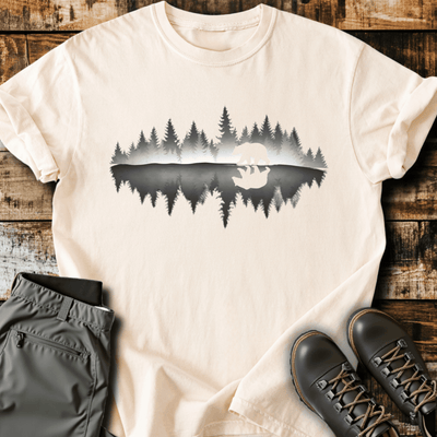 Bear Reflection T-Shirt - Funny Hiking Graphic Tee - Gift for Hikers - Unisex