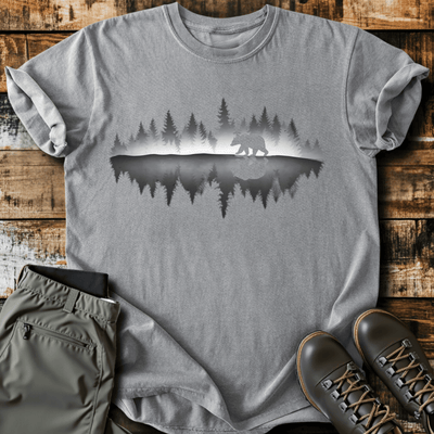 Bear Reflection T-Shirt - Funny Hiking Graphic Tee - Gift for Hikers - Unisex