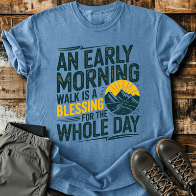 Early Morning Walk T-Shirt - Funny Hiking Graphic Tee - Gift for Hikers - Unisex