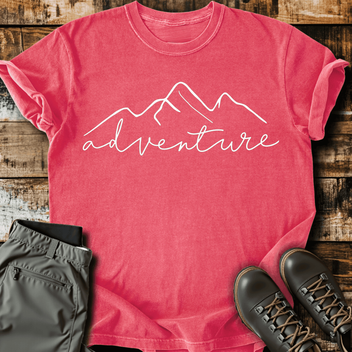 Adventure Script T-Shirt - Funny Hiking Graphic Tee - Gift for Hikers - Unisex