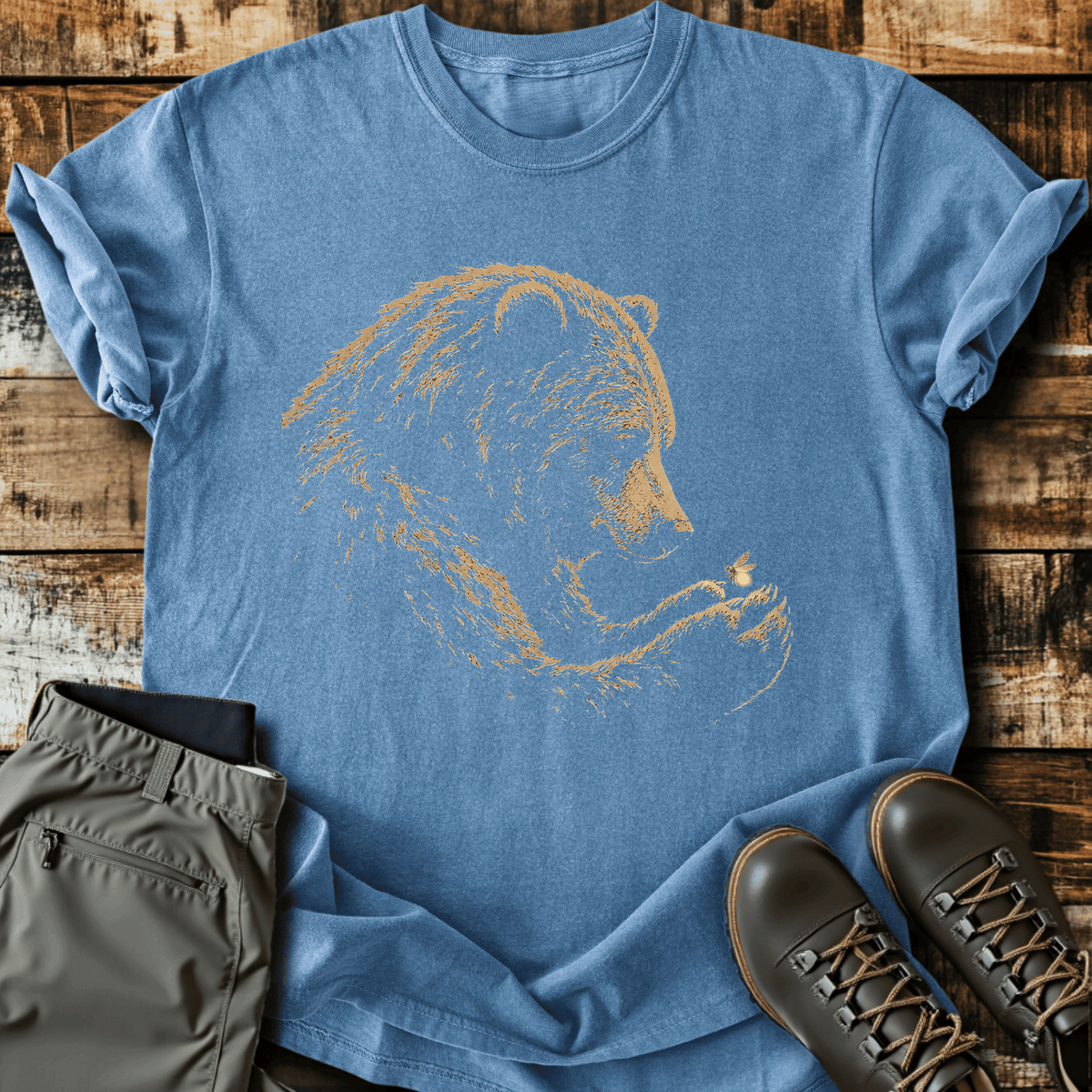 Bear Hug T-Shirt Funny Hiking Shirt