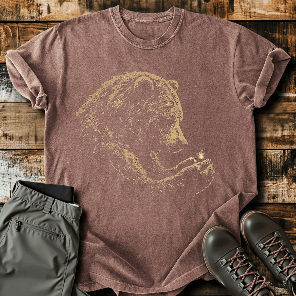 Bear Hug T-Shirt Funny Hiking Shirt