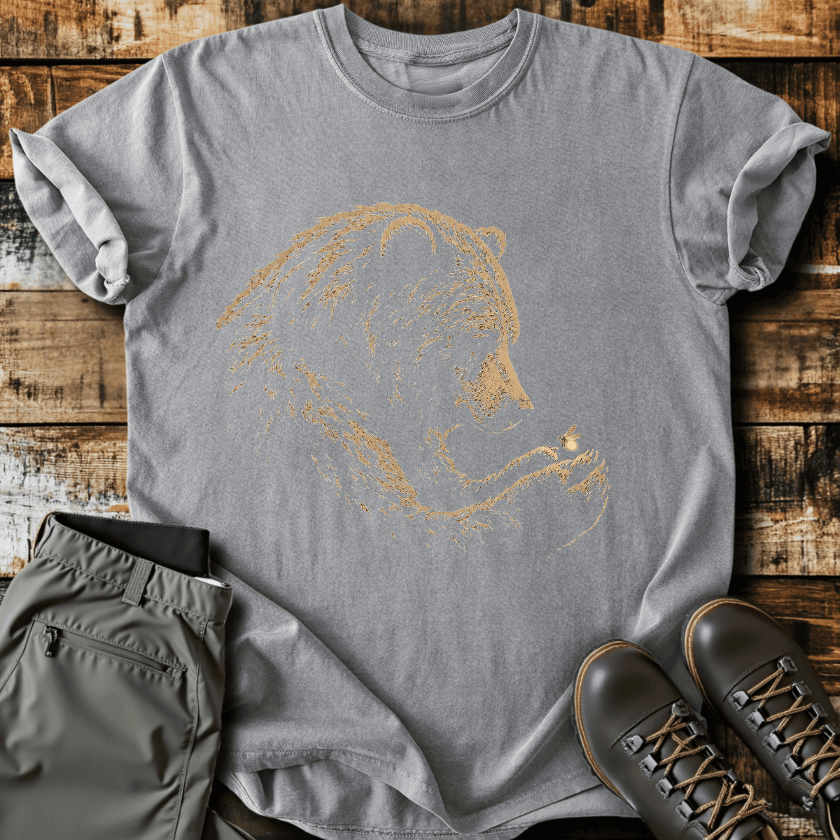 Bear Hug T-Shirt Funny Hiking Shirt