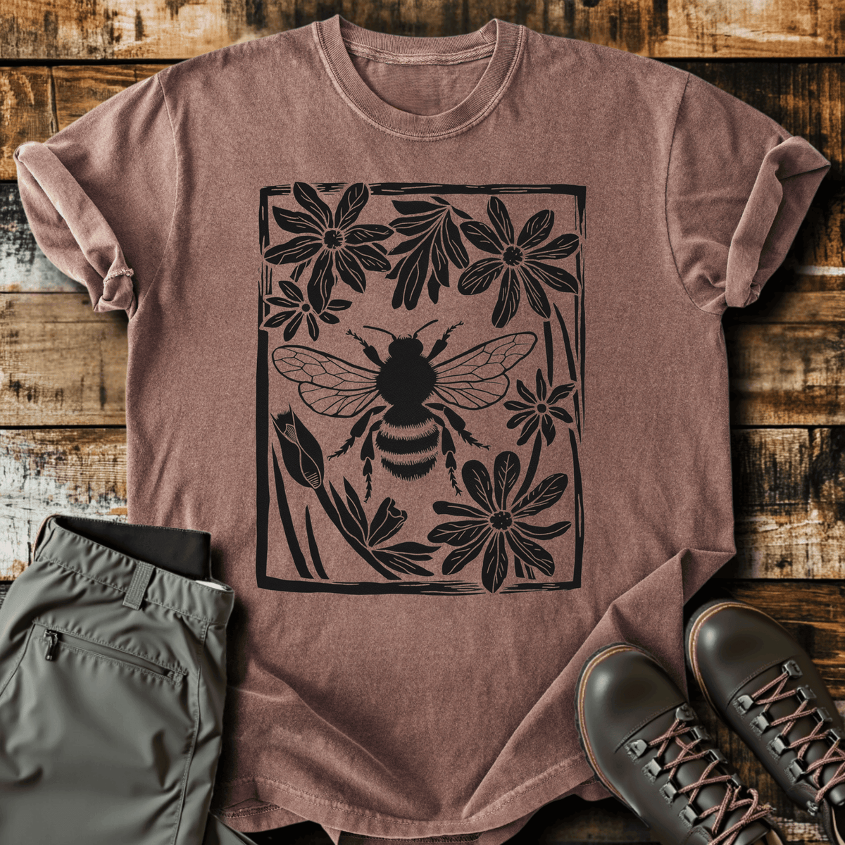 Bee T-Shirt - Funny Hiking Graphic Tee - Gift for Hikers - Unisex