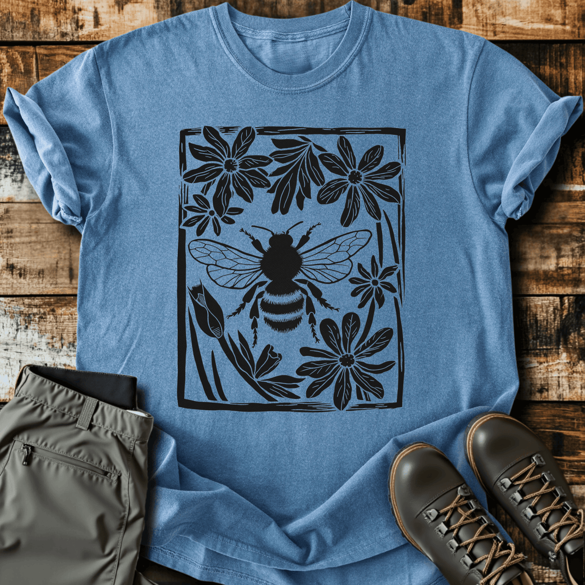 Bee T-Shirt - Funny Hiking Graphic Tee - Gift for Hikers - Unisex