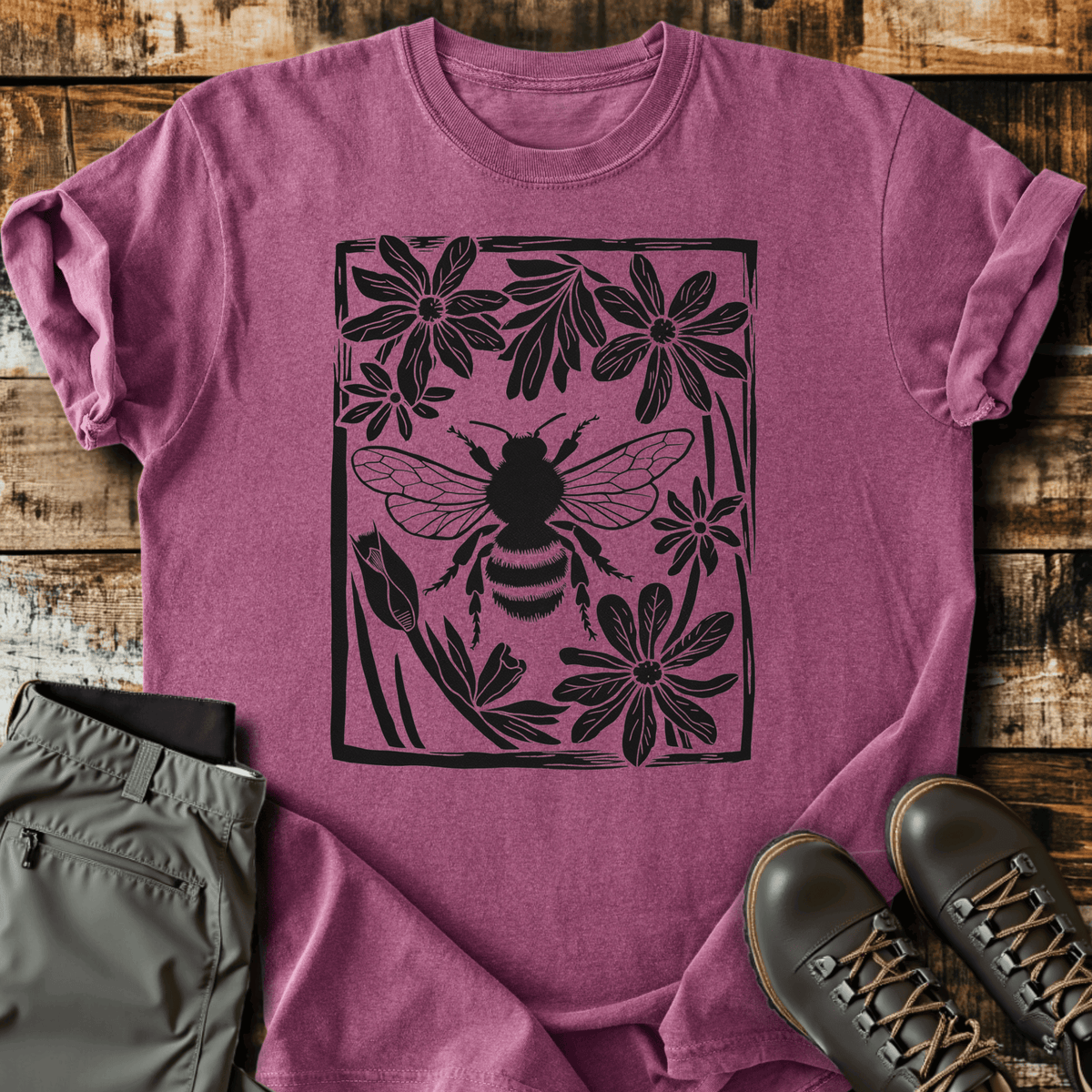 Bee T-Shirt - Funny Hiking Graphic Tee - Gift for Hikers - Unisex