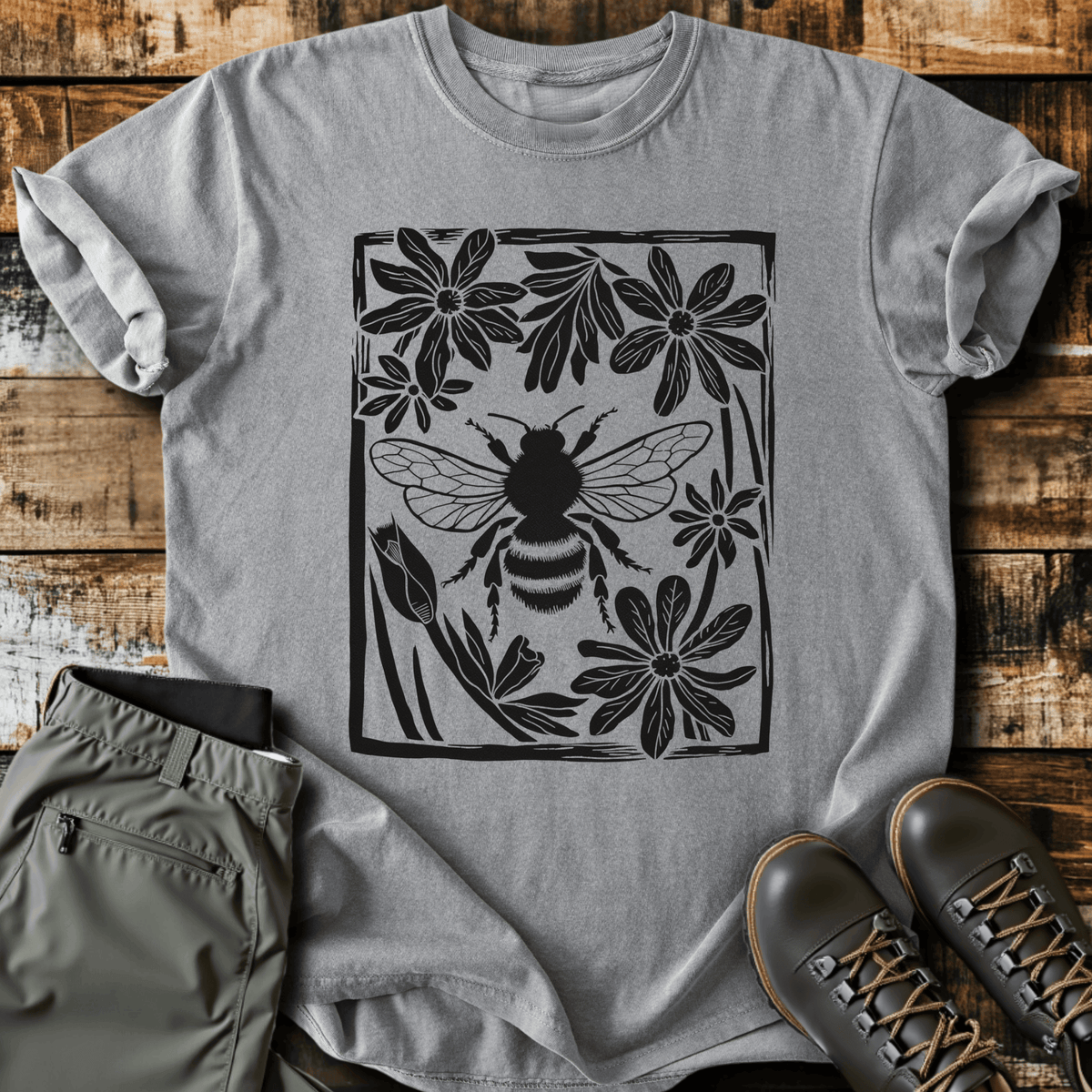 Bee T-Shirt - Funny Hiking Graphic Tee - Gift for Hikers - Unisex