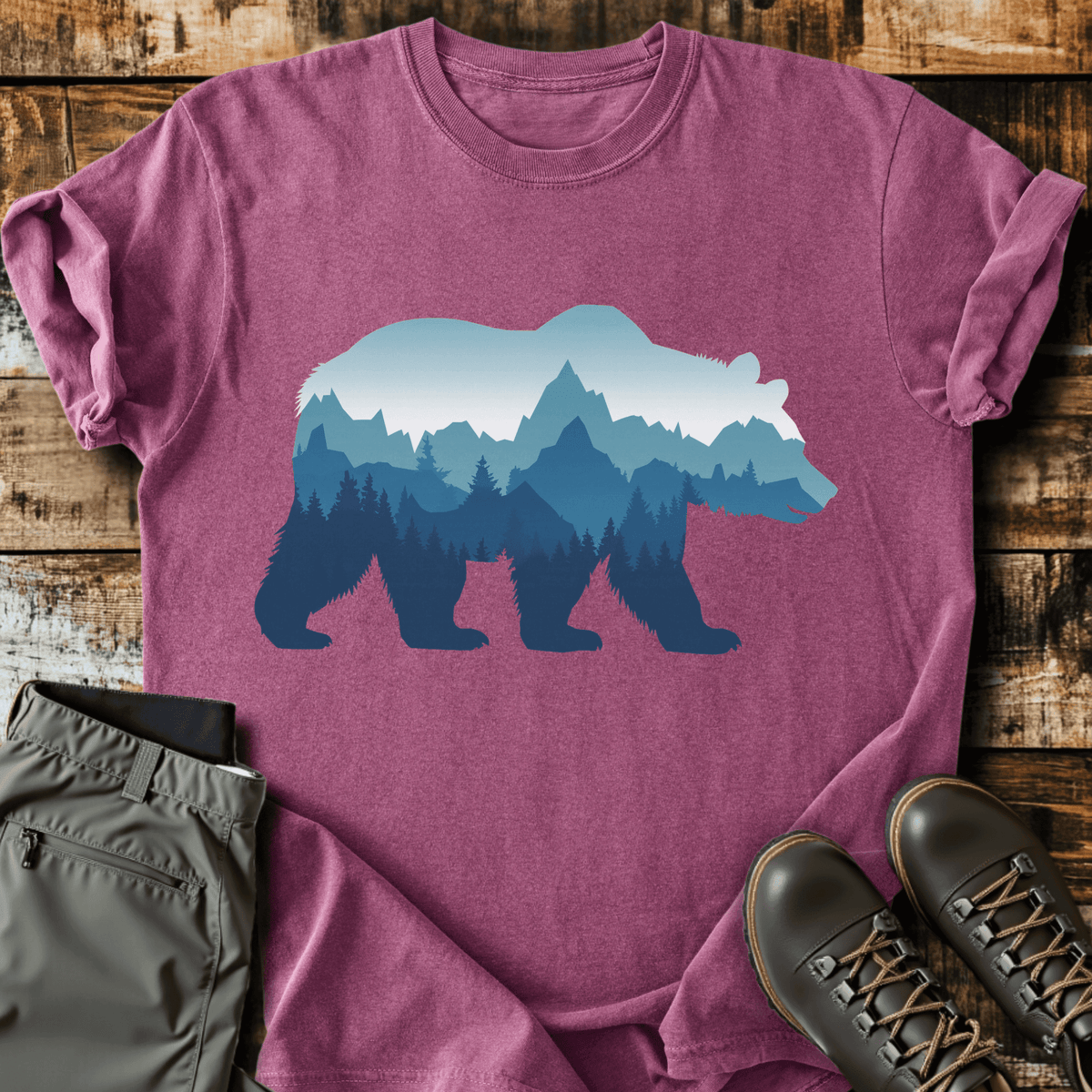 Bear Mountain T-Shirt - Funny Hiking Graphic Tee - Gift for Hikers - Unisex