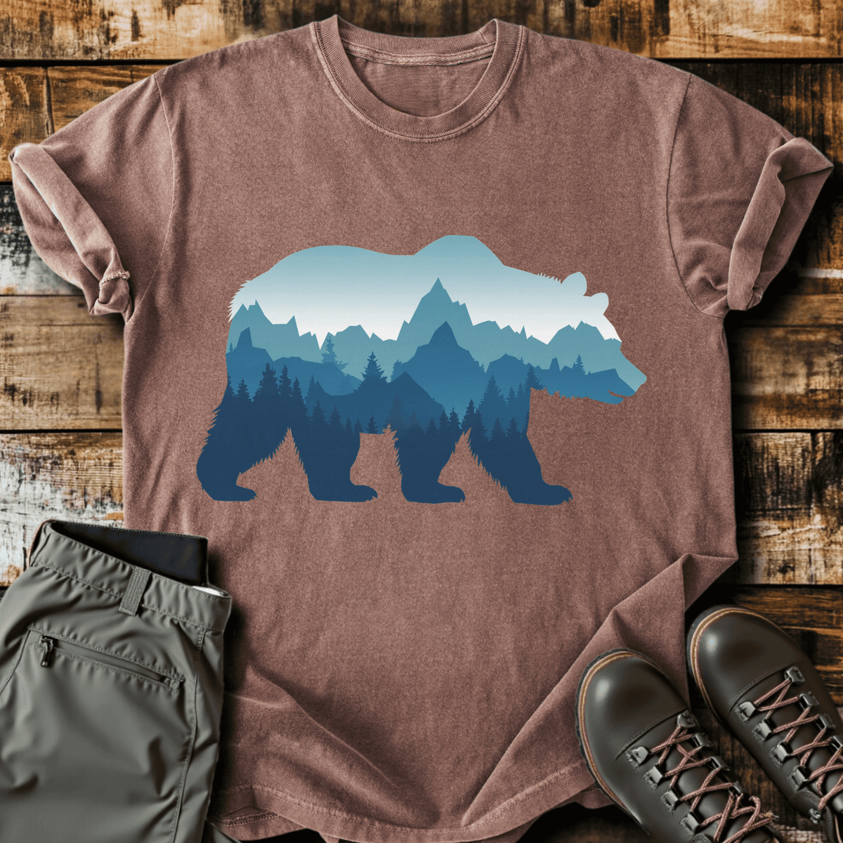 Bear Mountain T-Shirt - Funny Hiking Graphic Tee - Gift for Hikers - Unisex