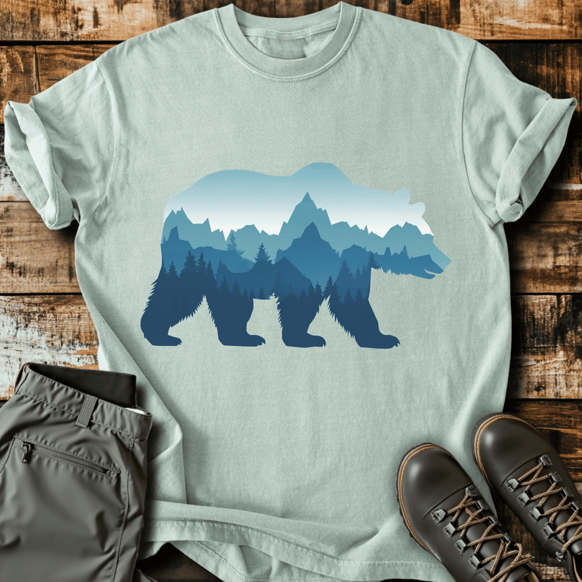 Bear Mountain T-Shirt - Funny Hiking Graphic Tee - Gift for Hikers - Unisex