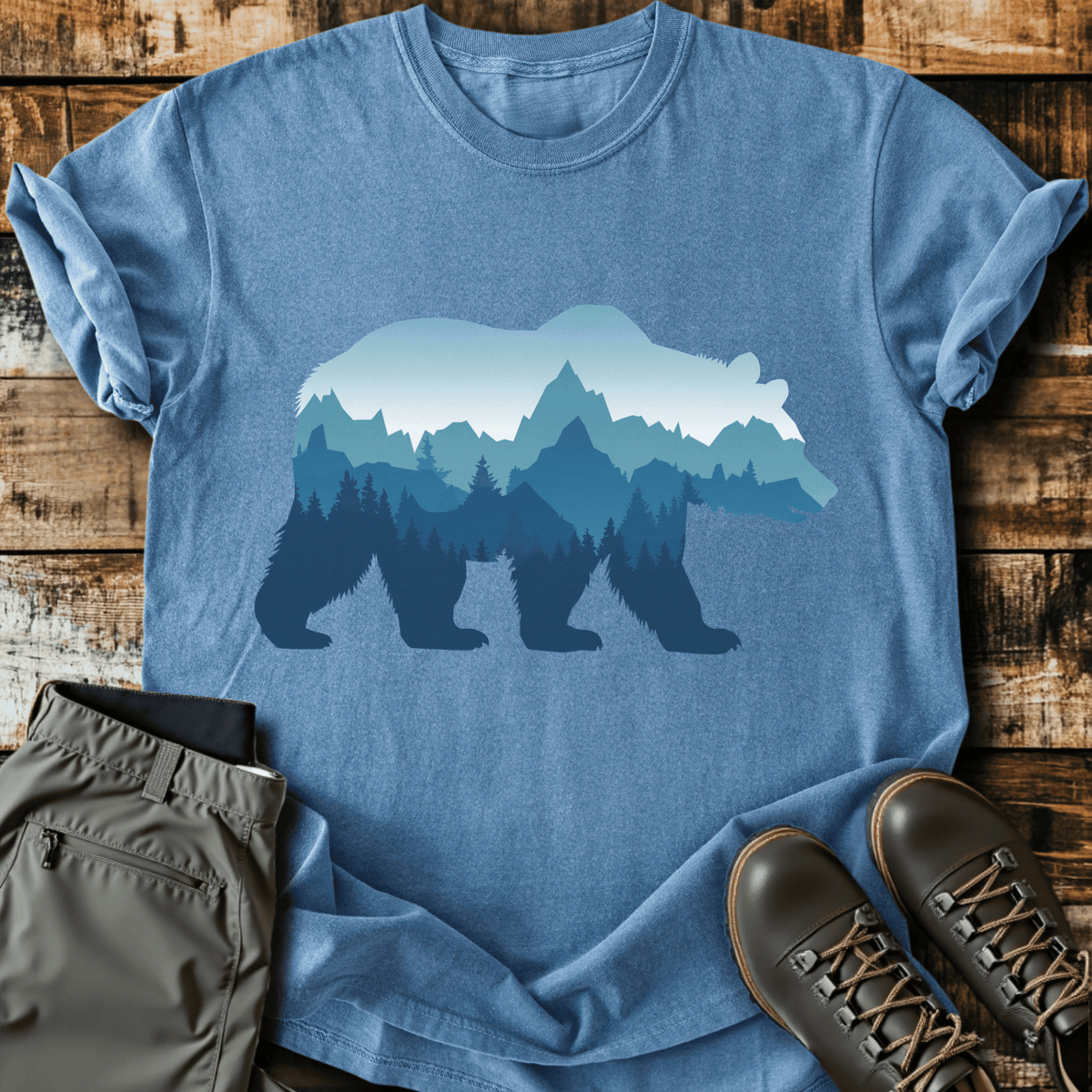 Bear Mountain T-Shirt - Funny Hiking Graphic Tee - Gift for Hikers - Unisex