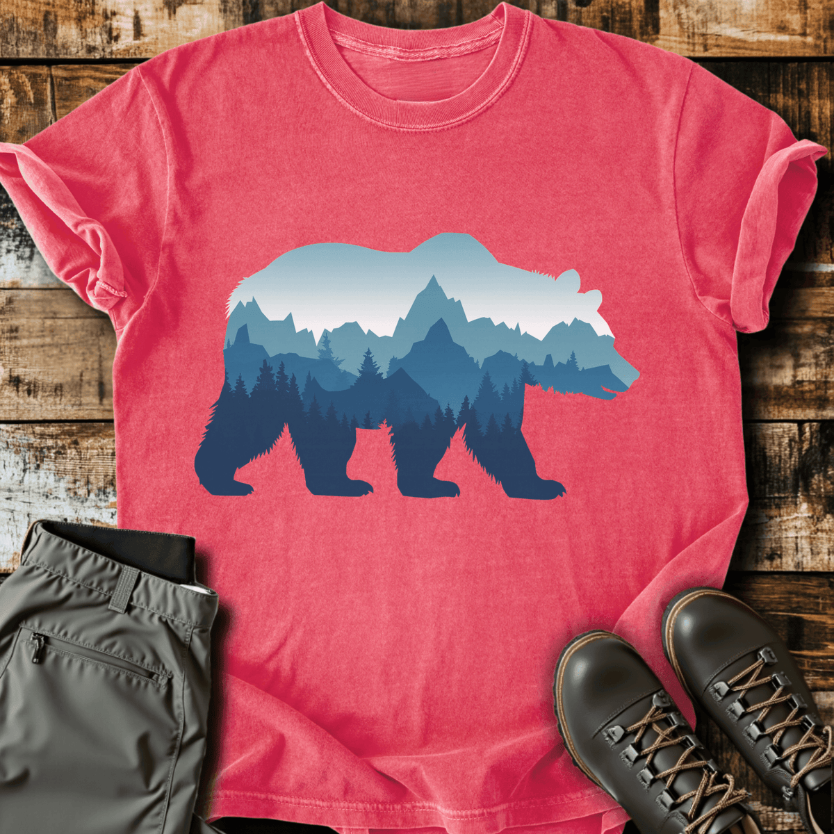 Bear Mountain T-Shirt - Funny Hiking Graphic Tee - Gift for Hikers - Unisex