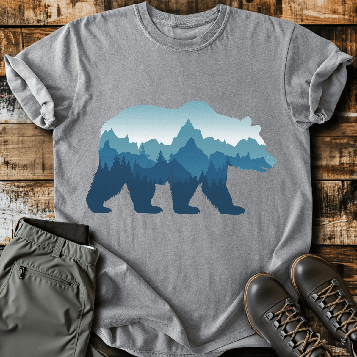 Bear Mountain T-Shirt - Funny Hiking Graphic Tee - Gift for Hikers - Unisex