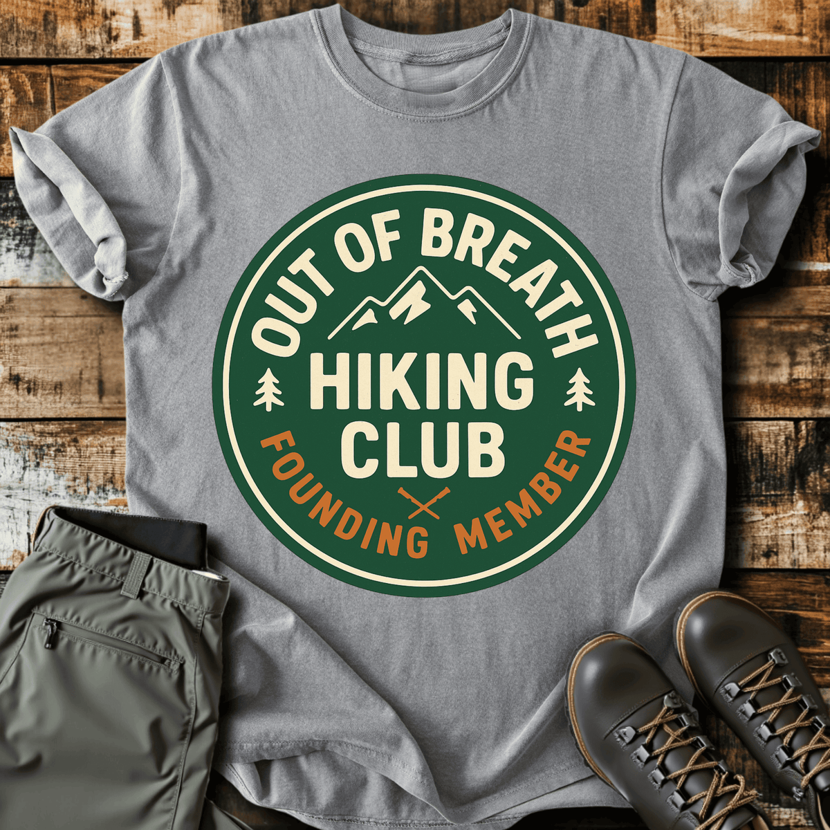 Founding Member T-Shirt - Funny Hiking Graphic Tee - Gift for Hikers - Unisex