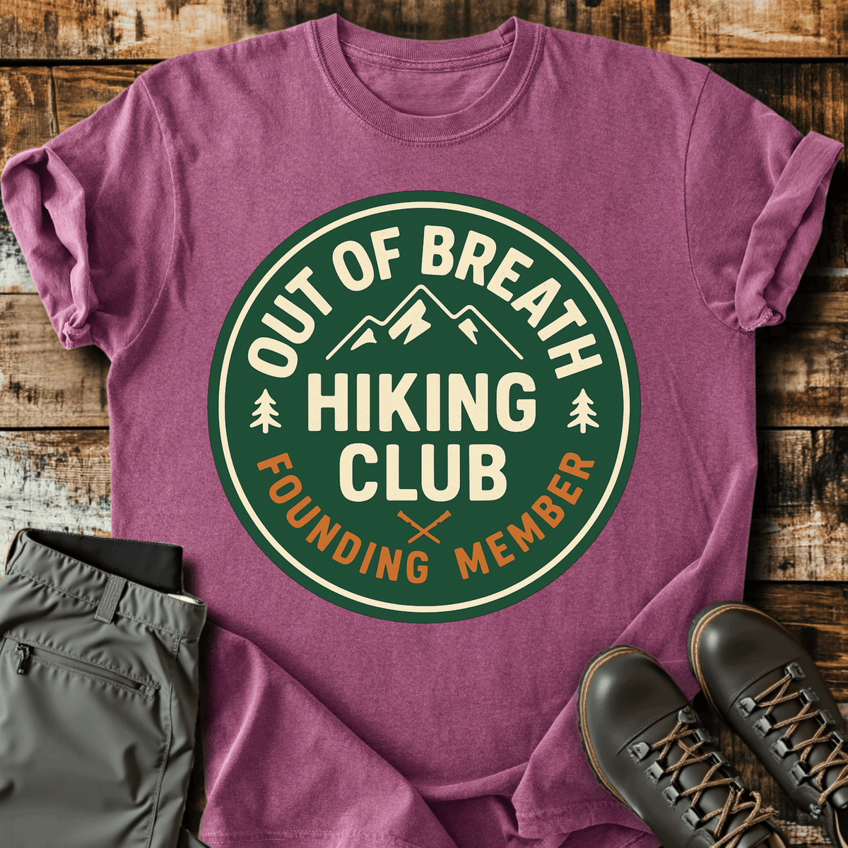 Founding Member T-Shirt - Funny Hiking Graphic Tee - Gift for Hikers - Unisex