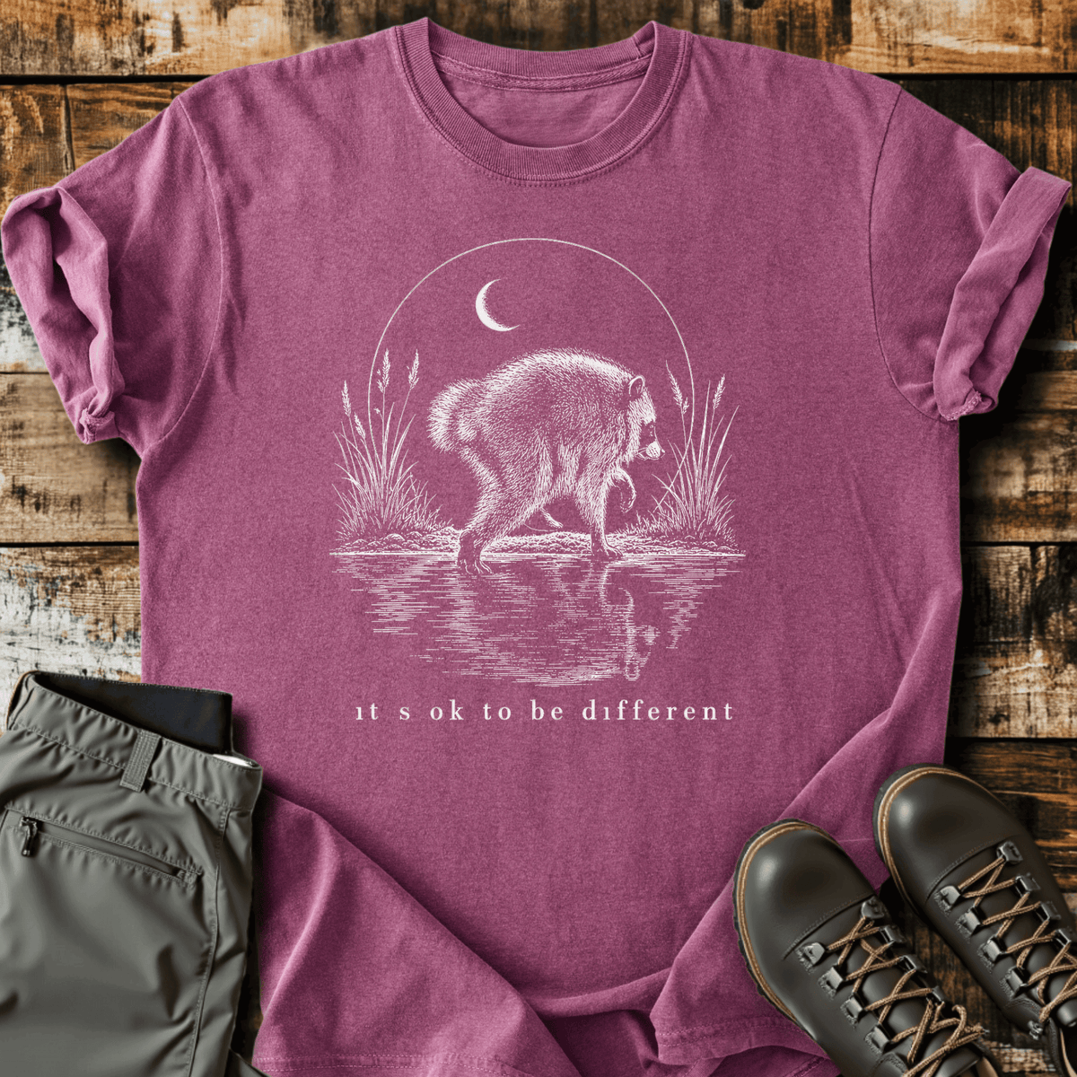 Bearly Different T-Shirt - Funny Hiking Graphic Tee - Gift for Hikers - Unisex