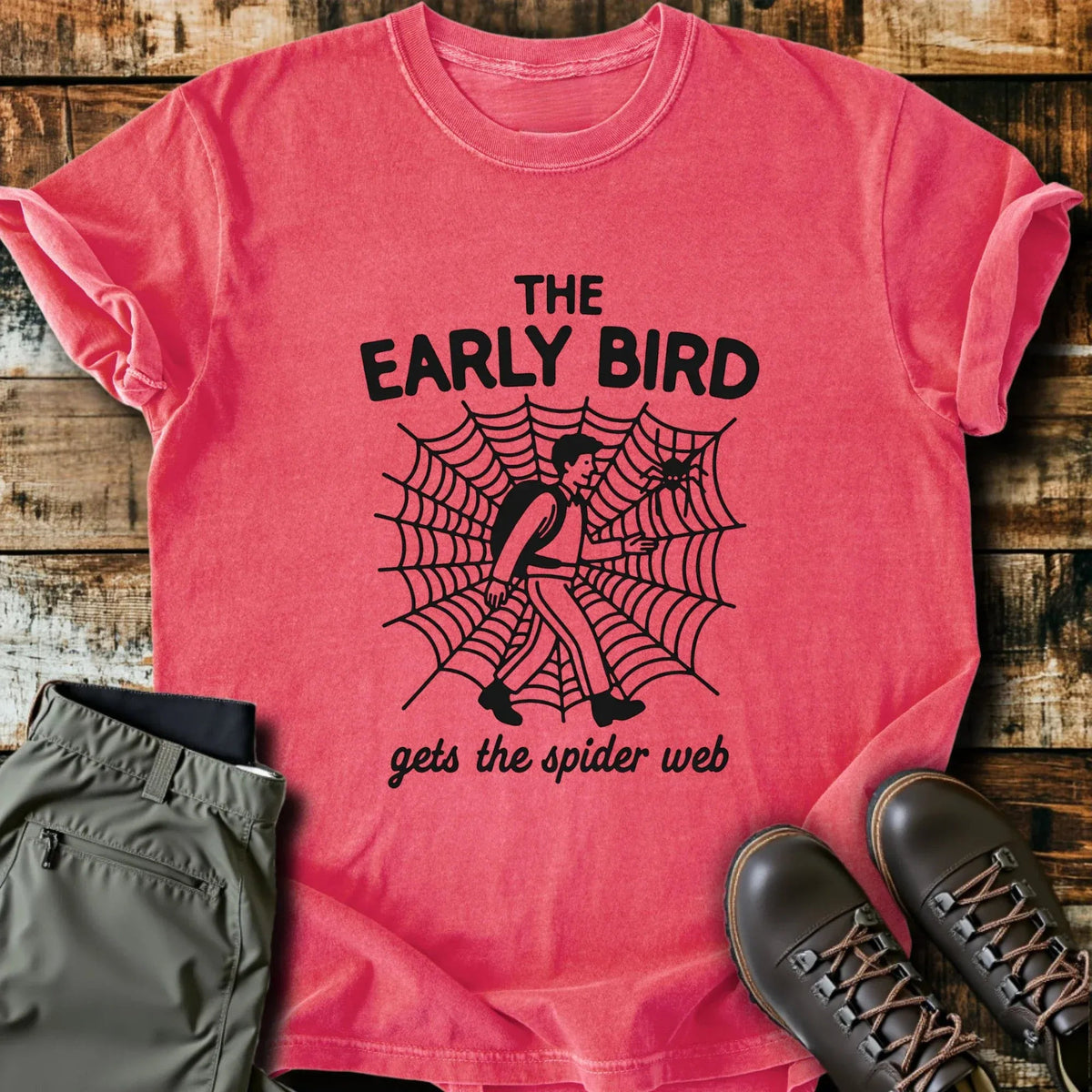 Early Bird T-Shirt - Funny Hiking Graphic Tee - Gift for Hikers - Unisex