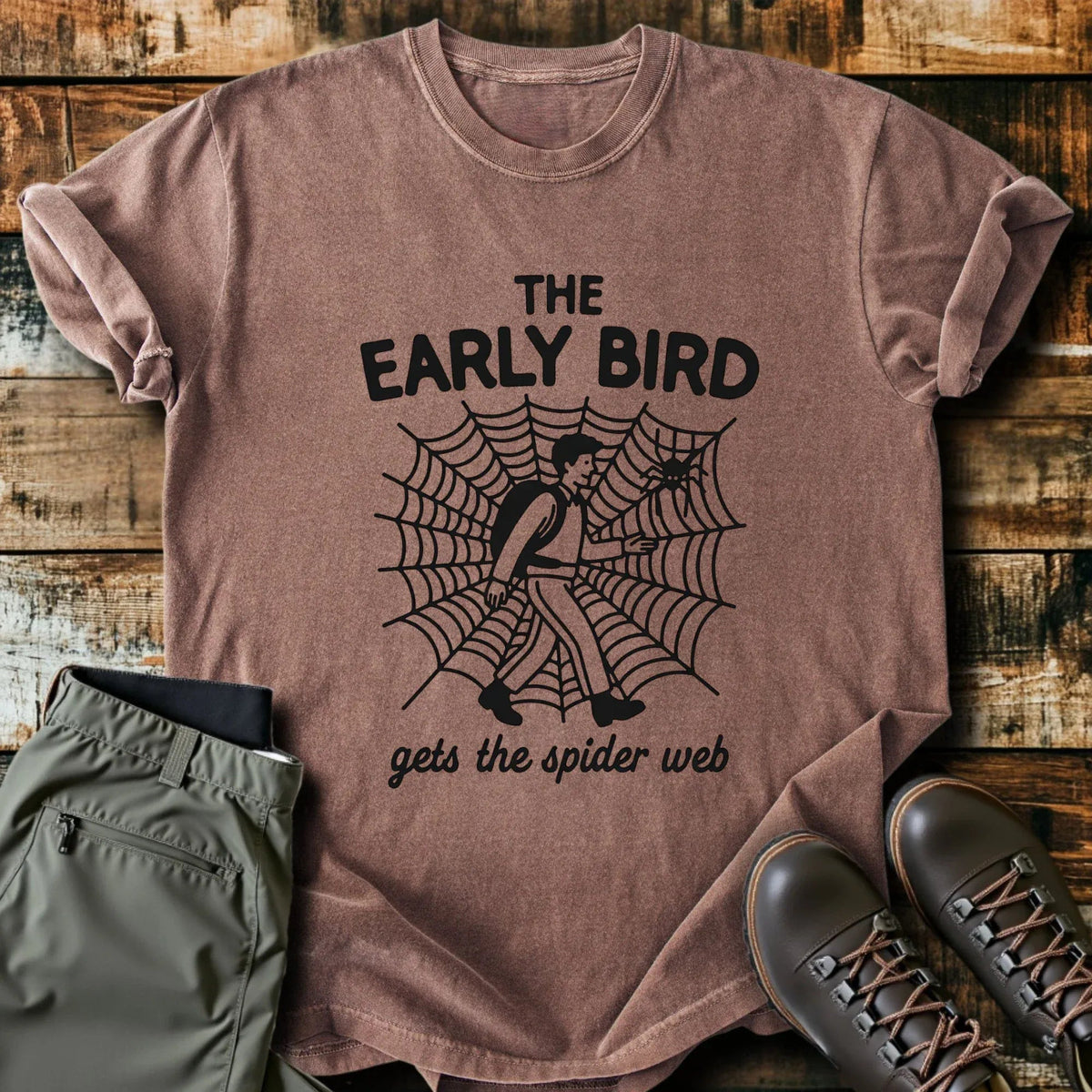 Early Bird T-Shirt - Funny Hiking Graphic Tee - Gift for Hikers - Unisex