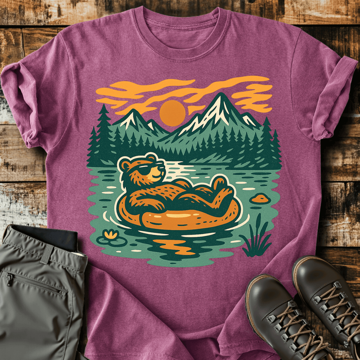Bear Necessities T-Shirt - Funny Hiking Graphic Tee - Gift for Hikers - Unisex