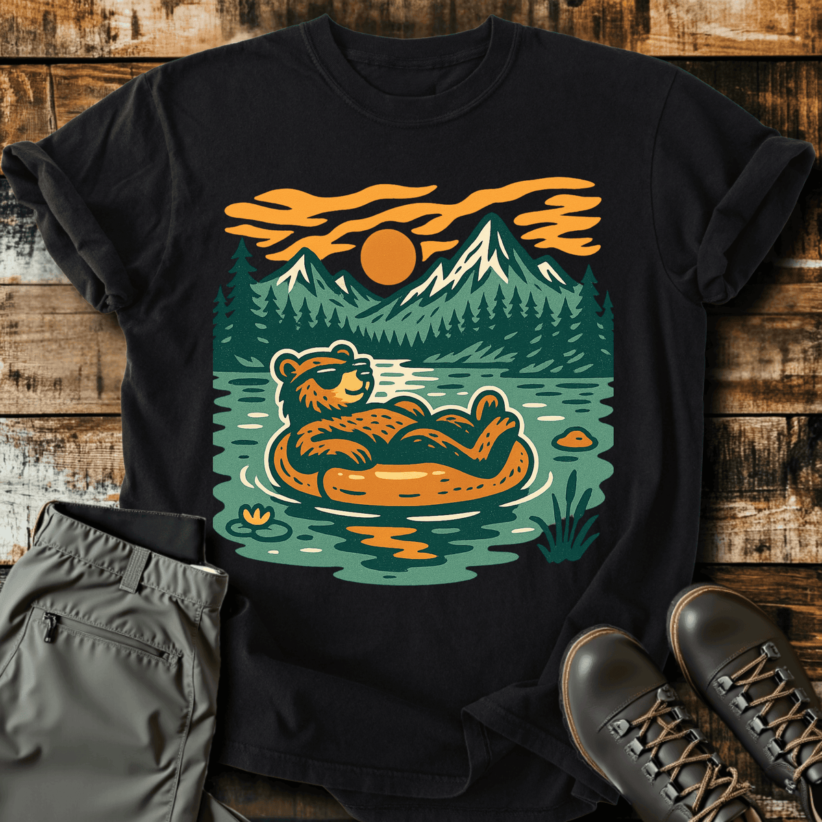 Bear Necessities T-Shirt - Funny Hiking Graphic Tee - Gift for Hikers - Unisex