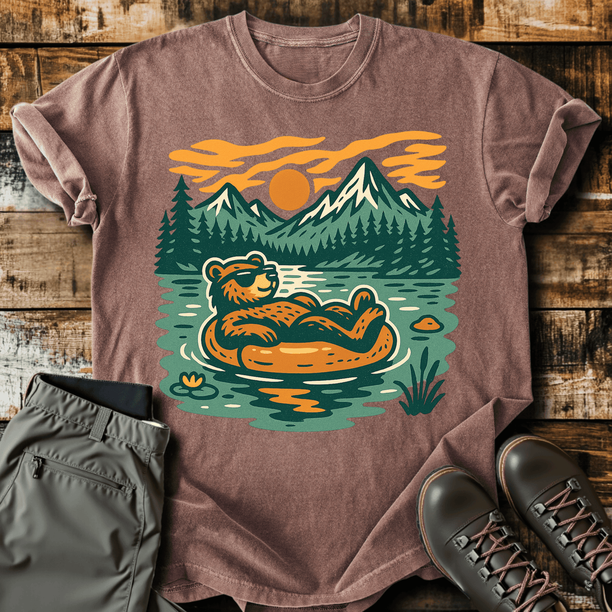 Bear Necessities T-Shirt - Funny Hiking Graphic Tee - Gift for Hikers - Unisex