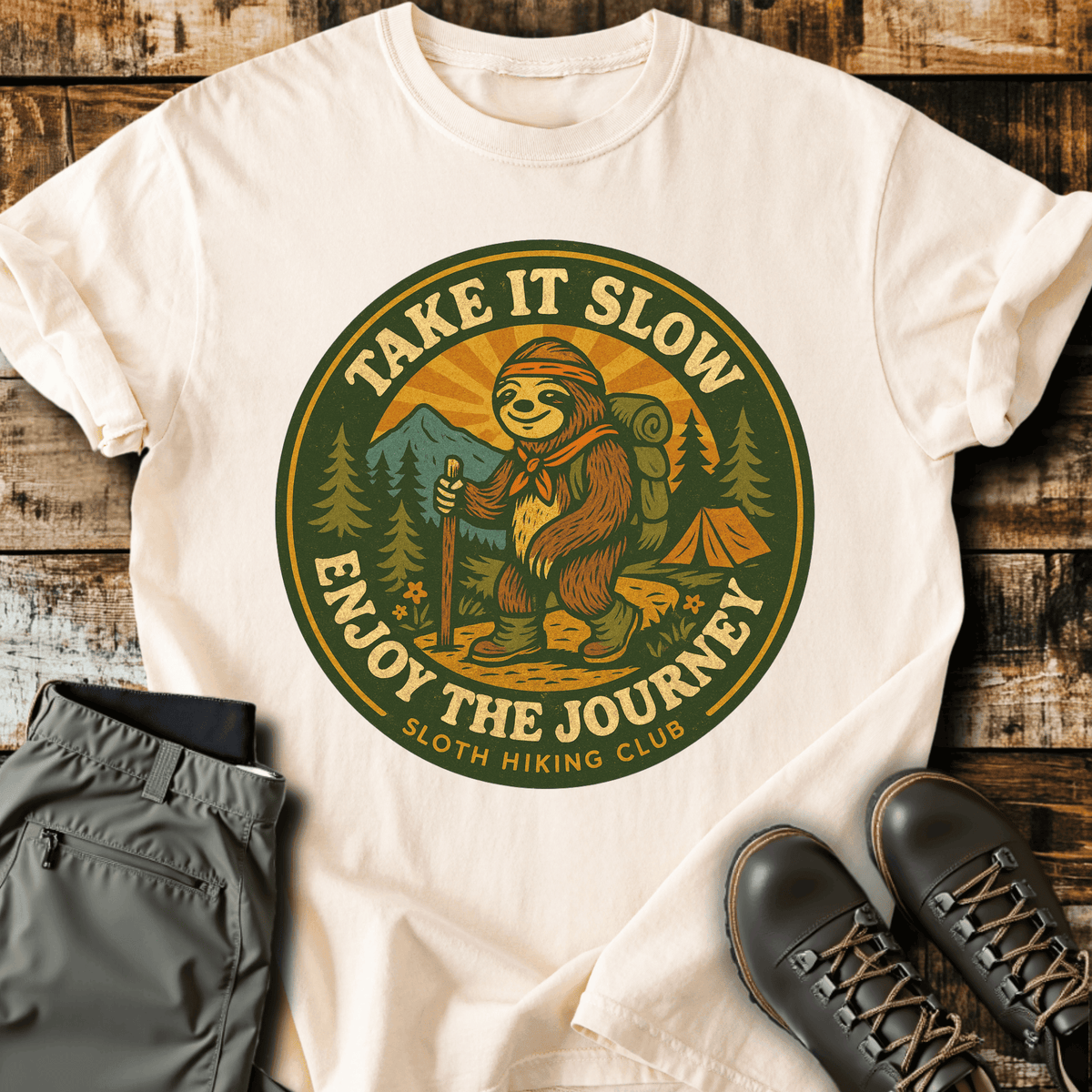 Enjoy T-Shirt - Funny Hiking Graphic Tee - Gift for Hikers - Unisex