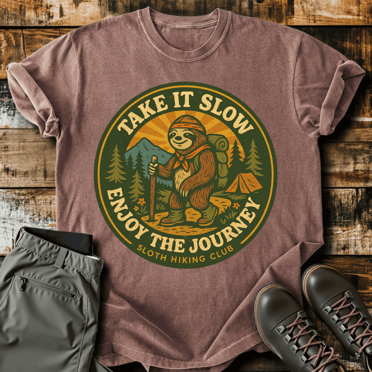 Enjoy T-Shirt - Funny Hiking Graphic Tee - Gift for Hikers - Unisex