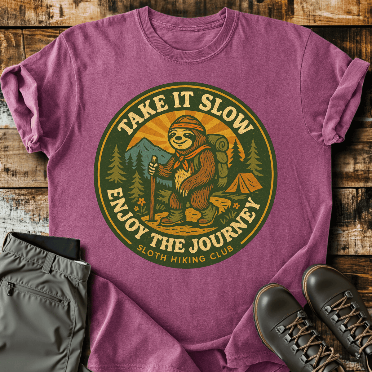 Enjoy T-Shirt - Funny Hiking Graphic Tee - Gift for Hikers - Unisex