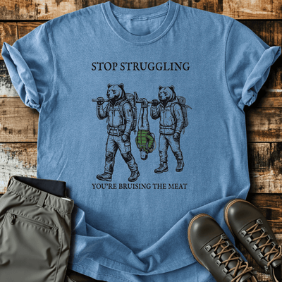 Bruising The Meat T-Shirt Funny Hiking Shirt