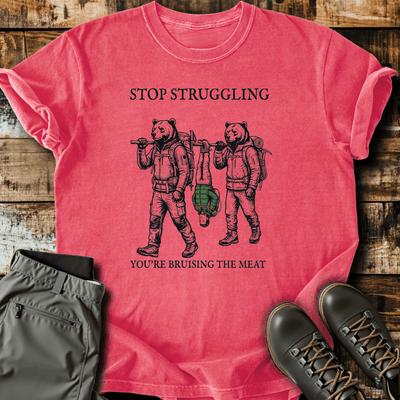 Bruising The Meat T-Shirt Funny Hiking Shirt