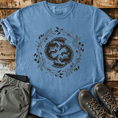 Fox Circle T-Shirt - Funny Hiking Graphic Tee - Gift for Hikers - Unisex