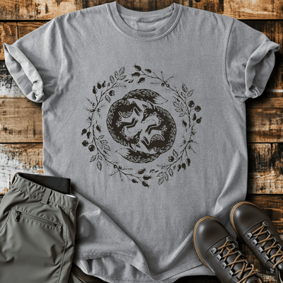 Fox Circle T-Shirt - Funny Hiking Graphic Tee - Gift for Hikers - Unisex