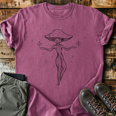 Dancing Mushroom T-Shirt - Funny Hiking Graphic Tee - Gift for Hikers - Unisex