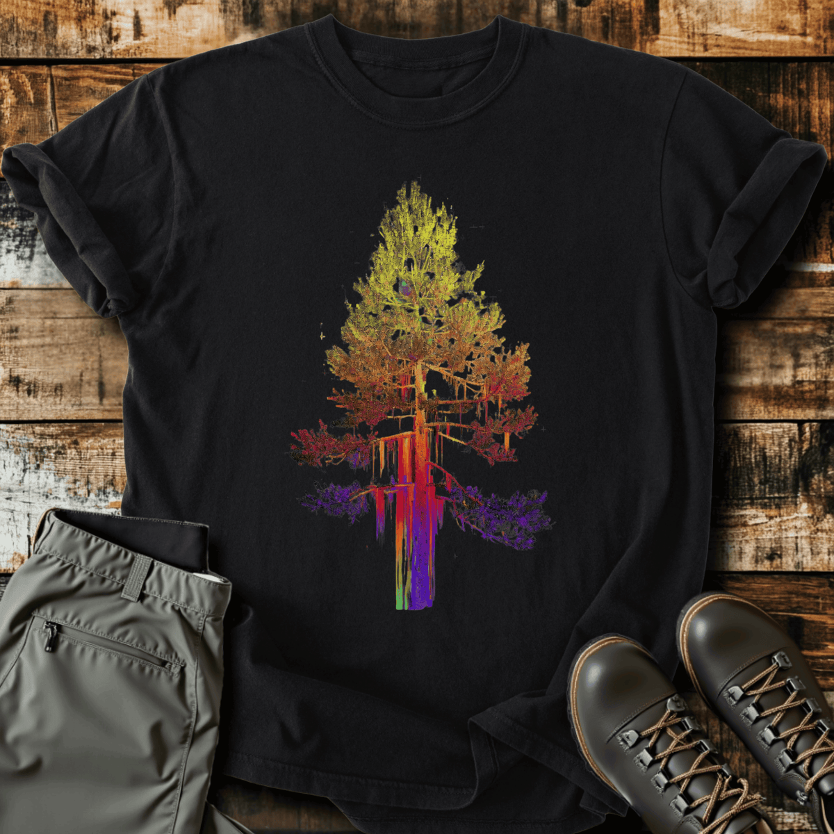 Drippy Tree T-Shirt - Funny Hiking Graphic Tee - Gift for Hikers - Unisex