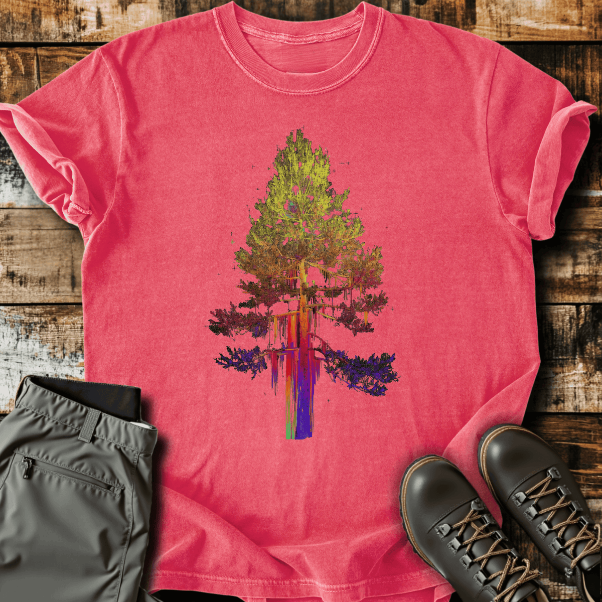 Drippy Tree T-Shirt - Funny Hiking Graphic Tee - Gift for Hikers - Unisex