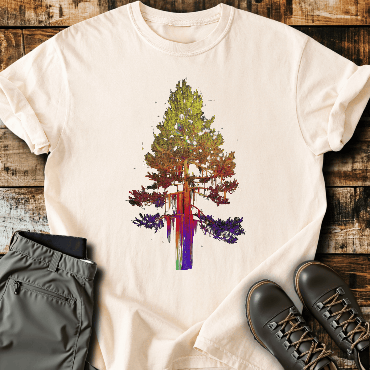 Drippy Tree T-Shirt - Funny Hiking Graphic Tee - Gift for Hikers - Unisex