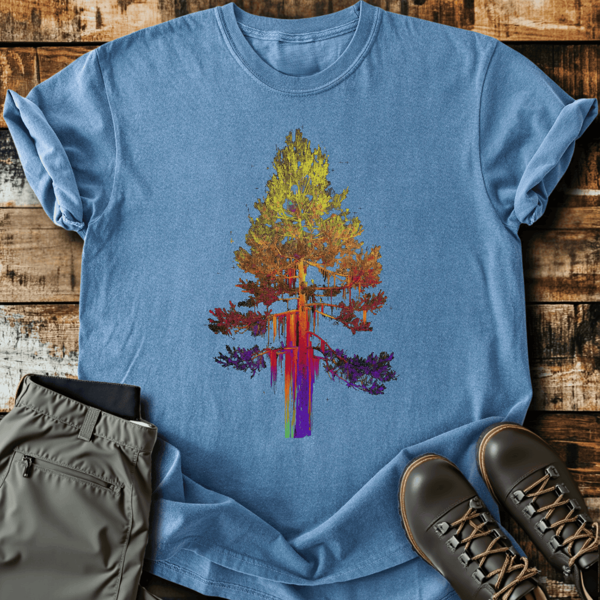Drippy Tree T-Shirt - Funny Hiking Graphic Tee - Gift for Hikers - Unisex