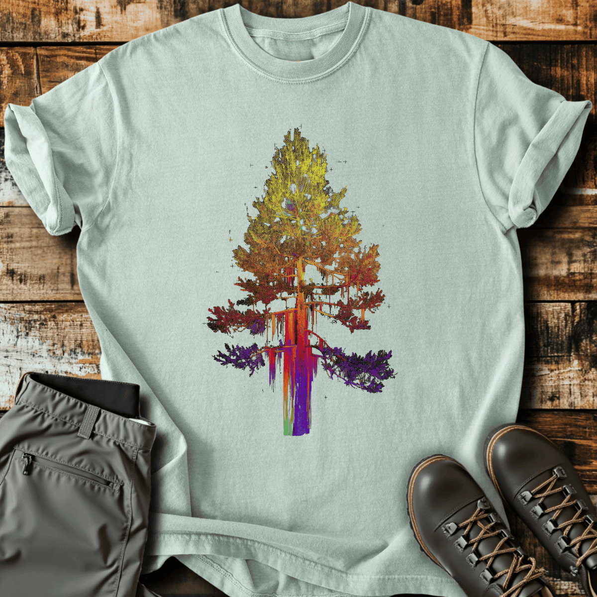 Drippy Tree T-Shirt - Funny Hiking Graphic Tee - Gift for Hikers - Unisex
