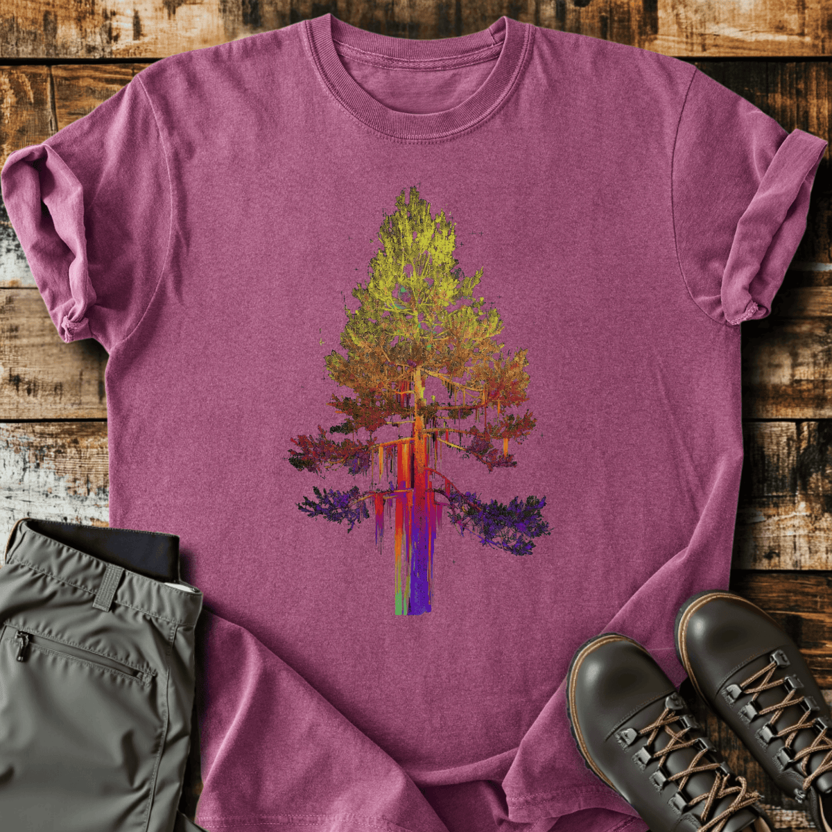 Drippy Tree T-Shirt - Funny Hiking Graphic Tee - Gift for Hikers - Unisex